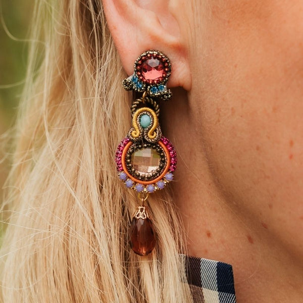 Vorbestellbar - Elegante Soutache-Ohrringe in bunten Farben