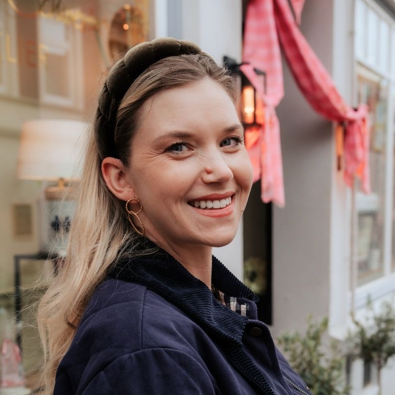 Gepolsterer Samt-Haarreif in Olivgrün