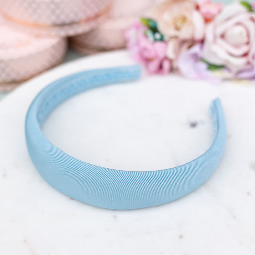 Damen-Haarband In Hellblau | Elegantes Stirnband Für Mädchen & Frauen | Für Party, Büro & Alltag