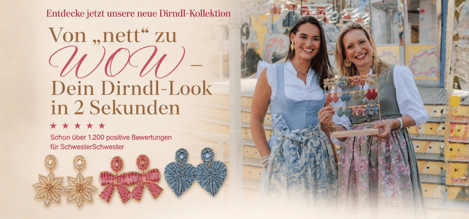 Dirndl-Trachten-Ohrringe