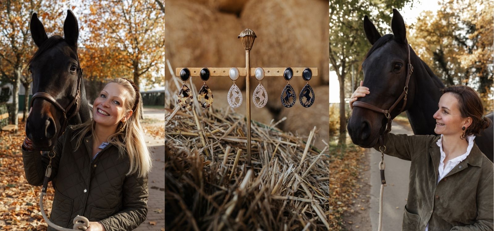 Schöne Pferde-Ohrringe