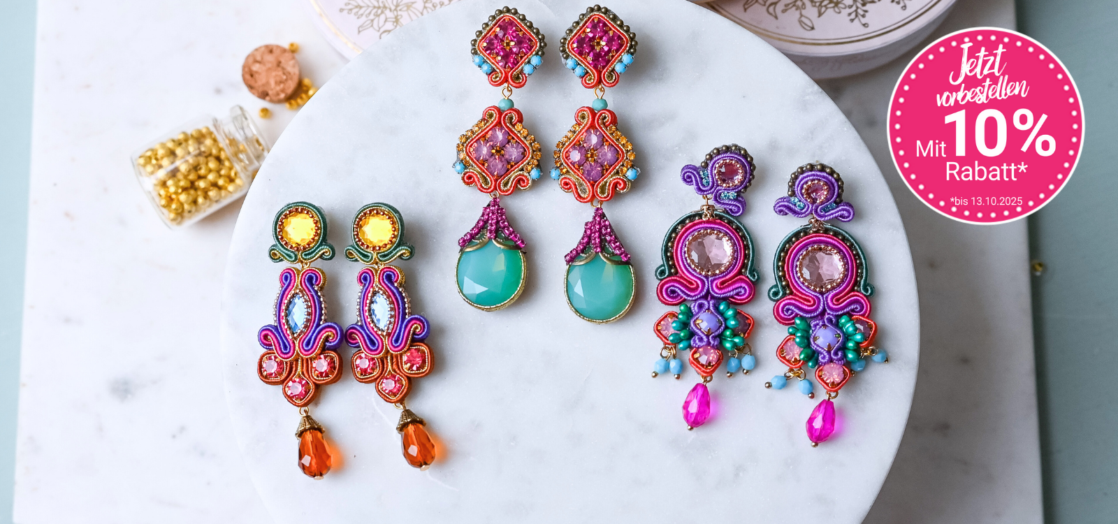 PreOrder-Soutache-Ohrringe Oktober 2025