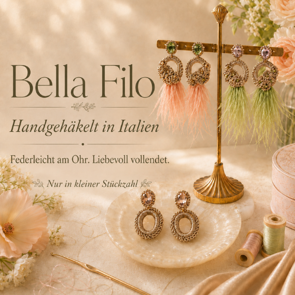 Bella Filo – Ohrringe handgehäkelt in Italien