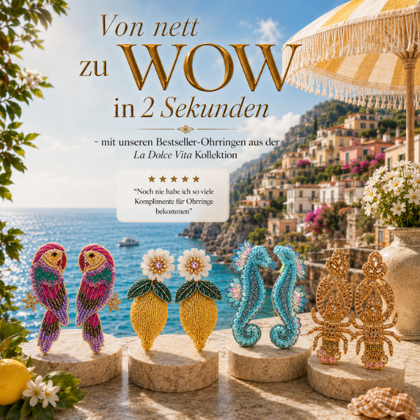 federleichte Sommer-Ohrringe la Dolce Vita