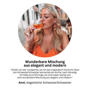 Soutache Ohrstecker in Pink und Champagner