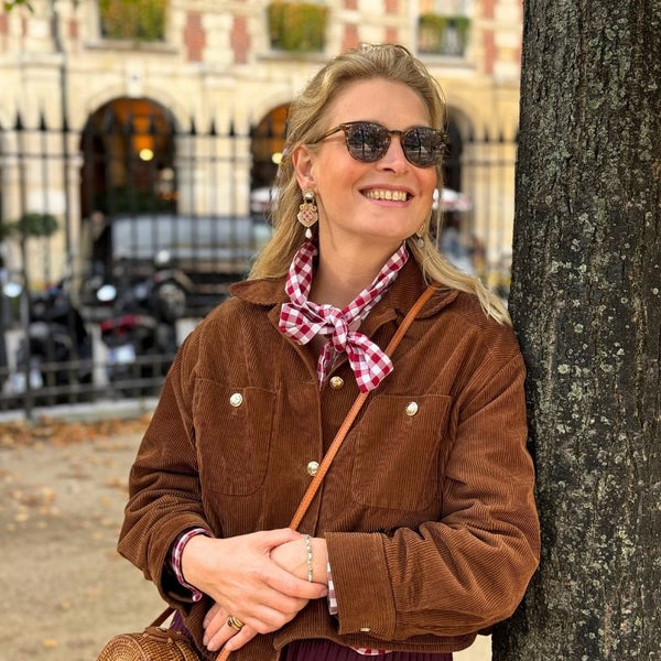 Vorbestellbar - Schlichte Soutache-Ohrringe in Rosa und Champagner