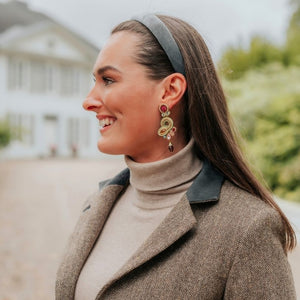 Raffinierte Soutache-Ohrringe in Pastellfarben