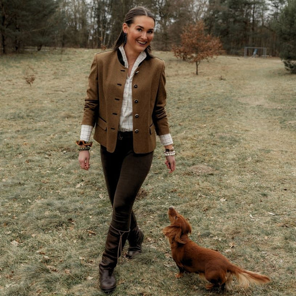 Dackel-Ohrstecker in Dunkelblau von AmuseToi