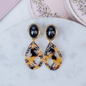 Pferde-Ohrstecker in Schwarz und Schildpattfarben von AmuseToi