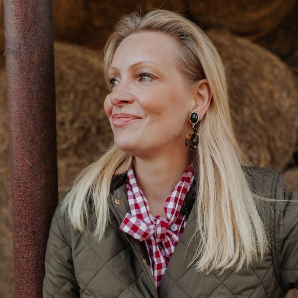 Pferde-Ohrstecker in Schwarz und Schildpattfarben von AmuseToi