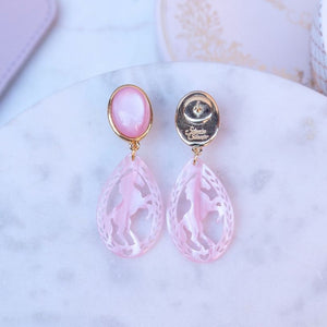 Pferde-Ohrstecker in Rosa von AmuseToi