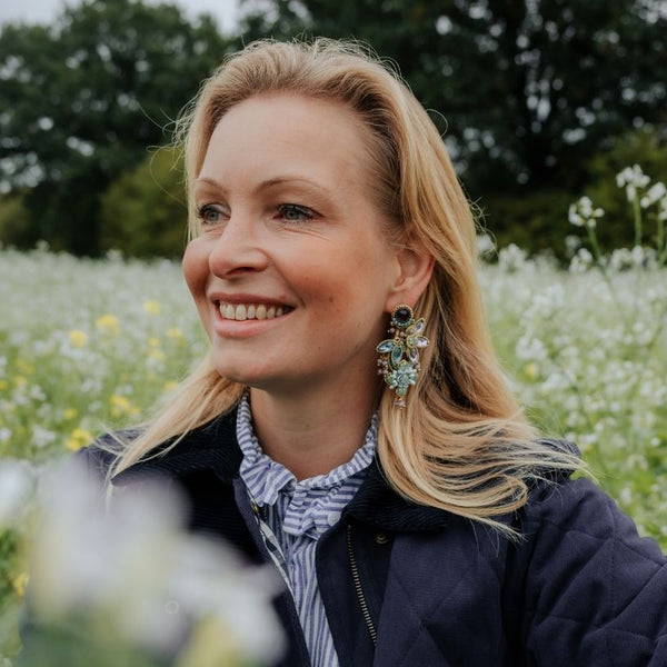 Große Soutache-Ohrringe in pastelligem Magenta, Rosa und Hellblau