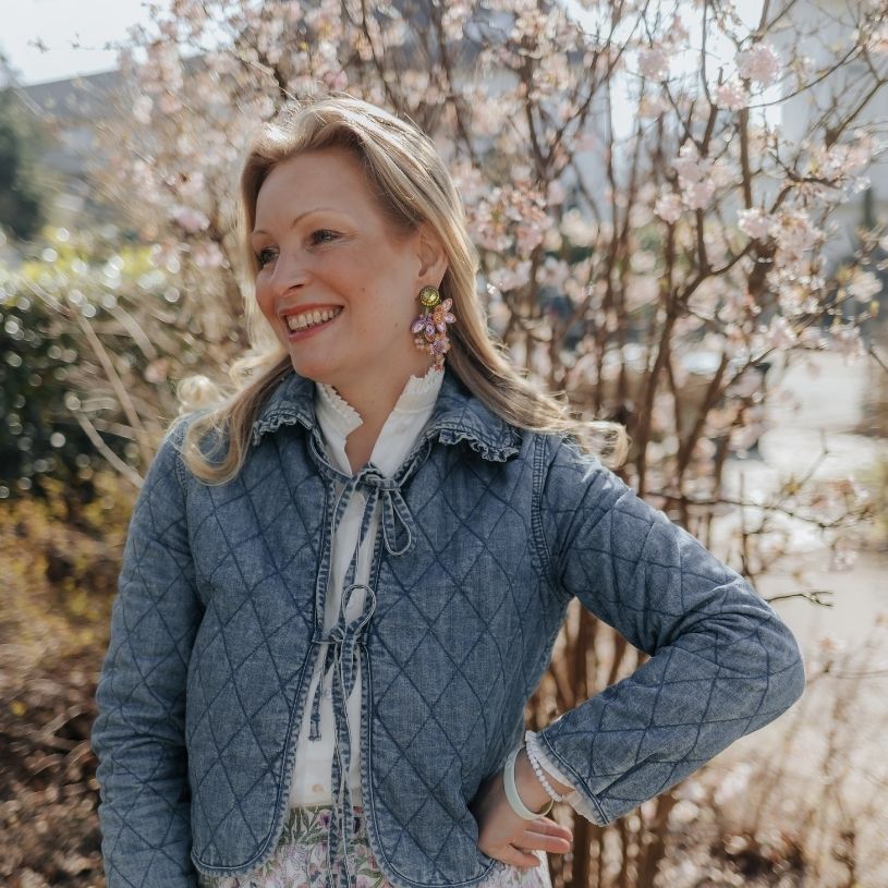 Große Soutache-Ohrringe in Hellkorall, Rosa, Grün und Flieder