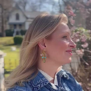 Stilbewusste Soutacheohrringe in Gold, Rosa, Flieder, Blau und Türkis