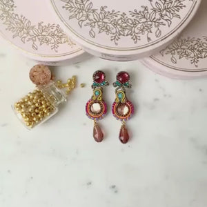 Vorbestellbar - Elegante Soutache-Ohrclips in bunten Farben