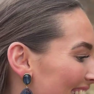 Dackel-Ohrstecker in Dunkelblau von AmuseToi